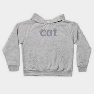 Grey cat Kids Hoodie